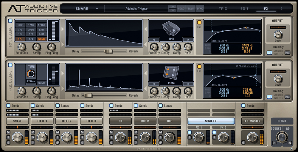Addictive Trigger + Drum Vault Bundle - User Interface 3 - FX Page