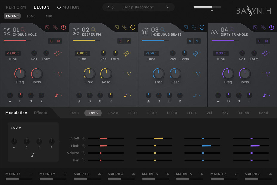 Bassynth - User Interface - Engine