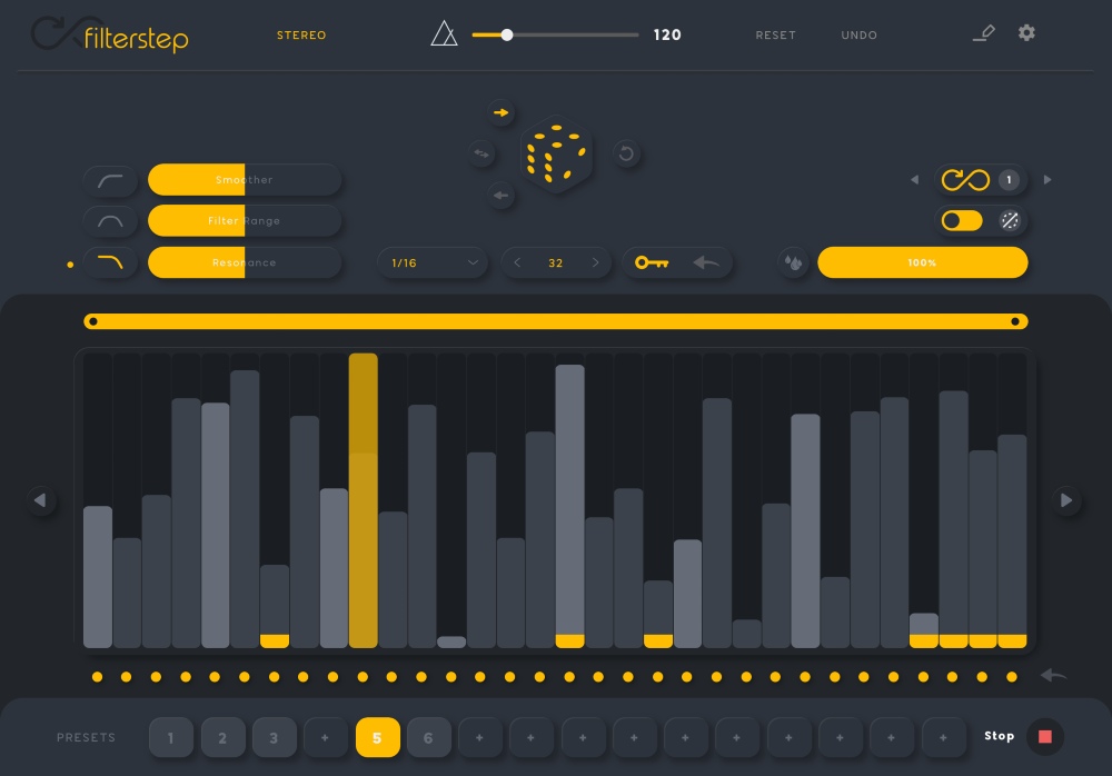 Audiomodern Filterstep - User Interface 02