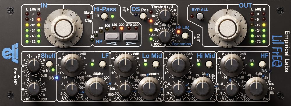Softube Empirical Labs Lil FrEQ - User Interface