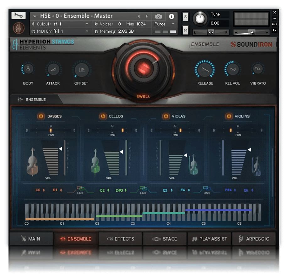 Hyerion Strings Elements - User Interface 3
