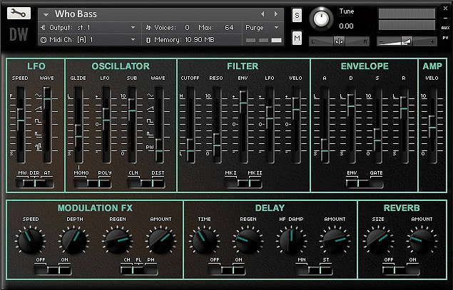 Loot Audio Zero 1 Synth - User Interface