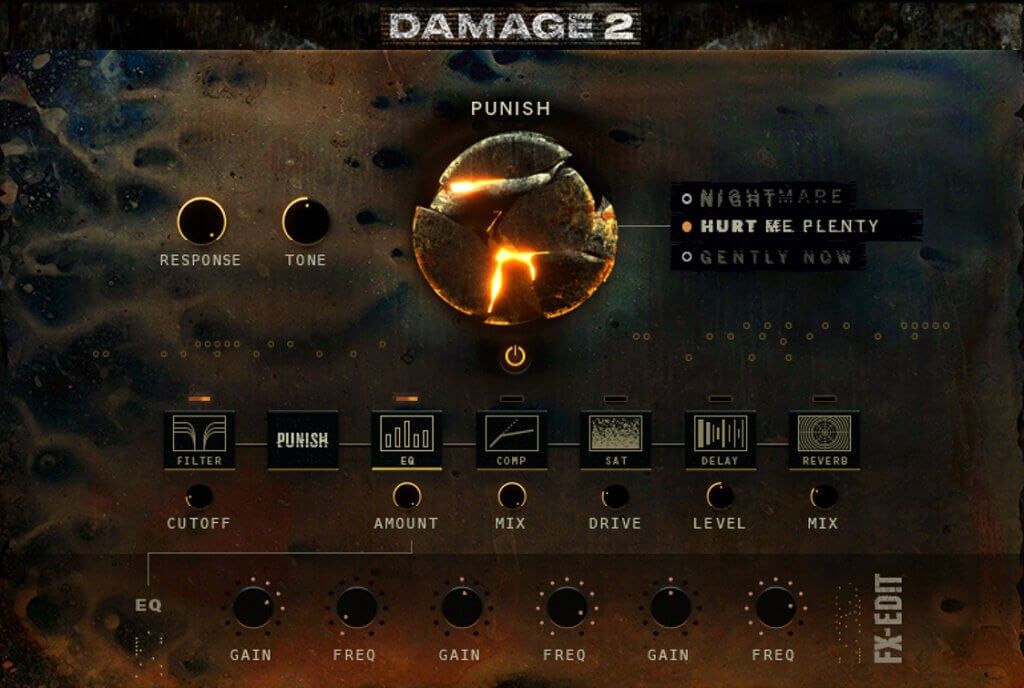 Heavyocity Damage 2 - User Interface - Master FX