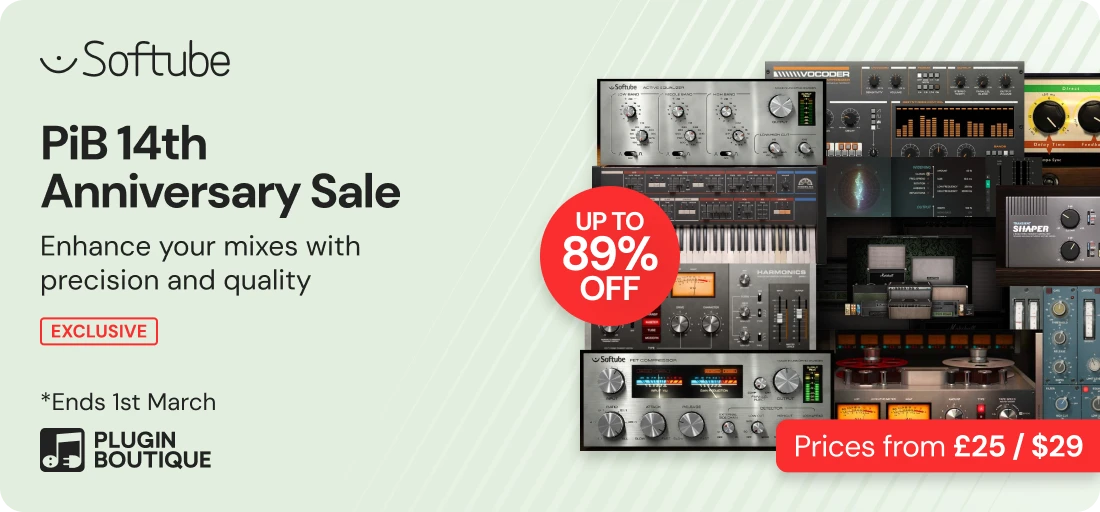 Softube x Plugin Boutique 14th Anniversary Sale (Exclusive)