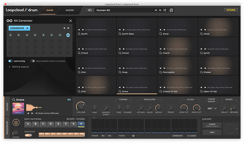 Loopcloud DRUM - Kit Gen UI 1