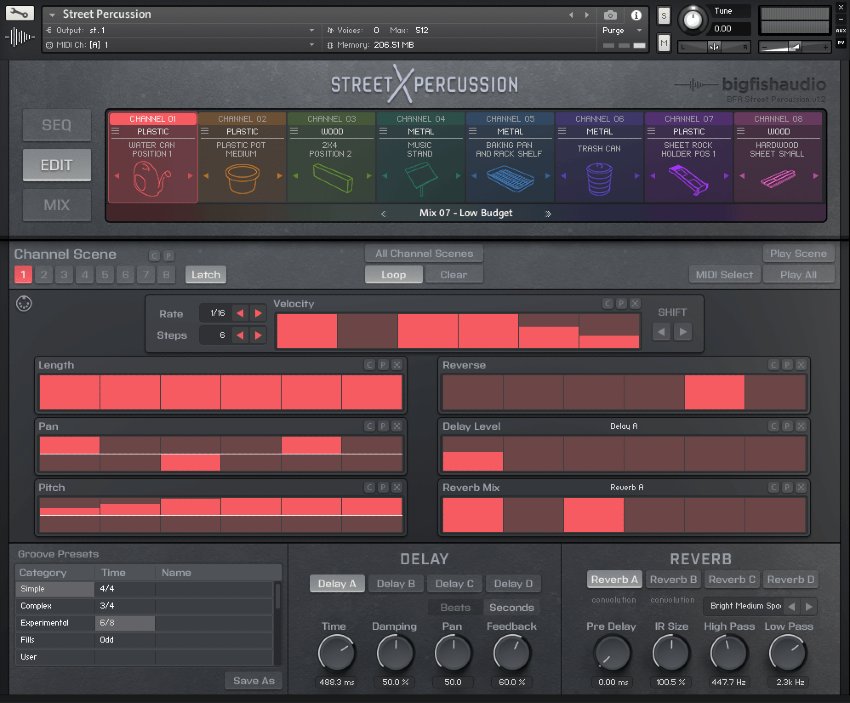 Street Percussion - User Interface (Edit 01)