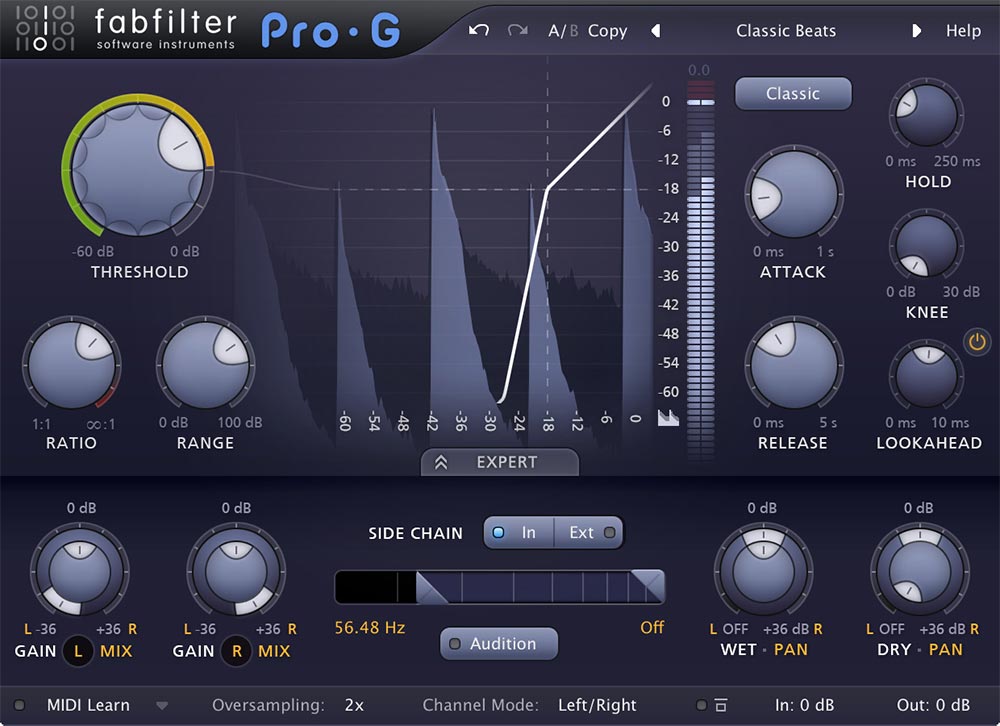 FabFilter Pro-G - User Interface