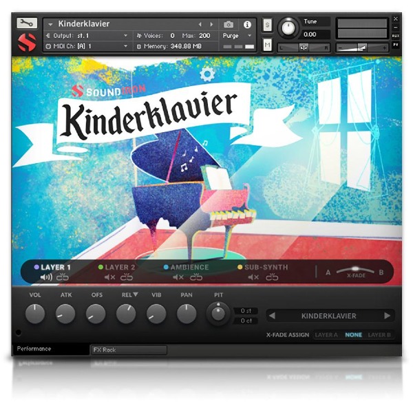 Soundiron Kinderklavier Toy Piano - Main UI