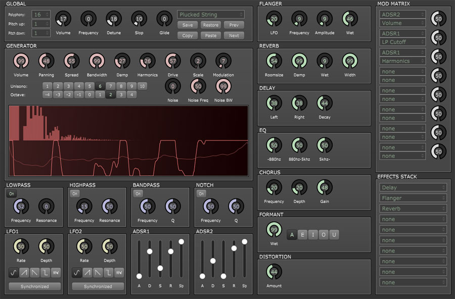 Tunefish User Interface