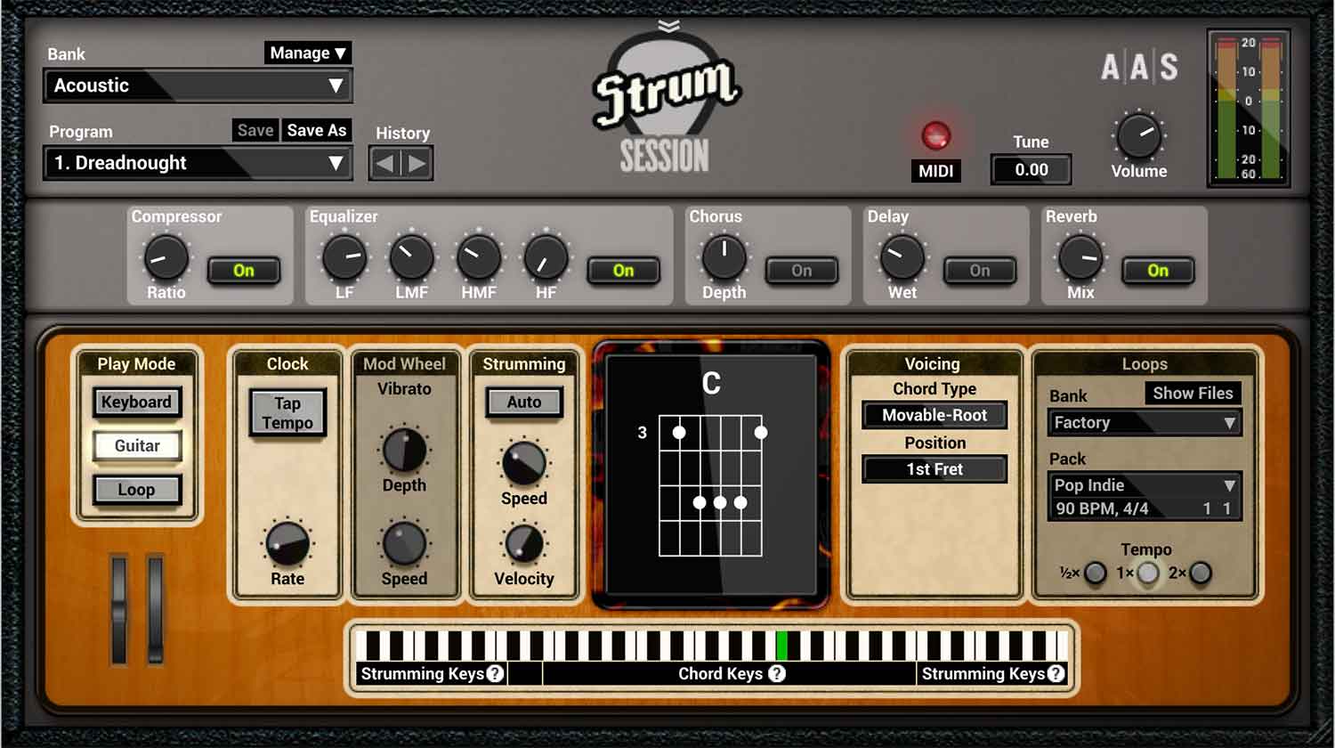 Strum Session User Interface