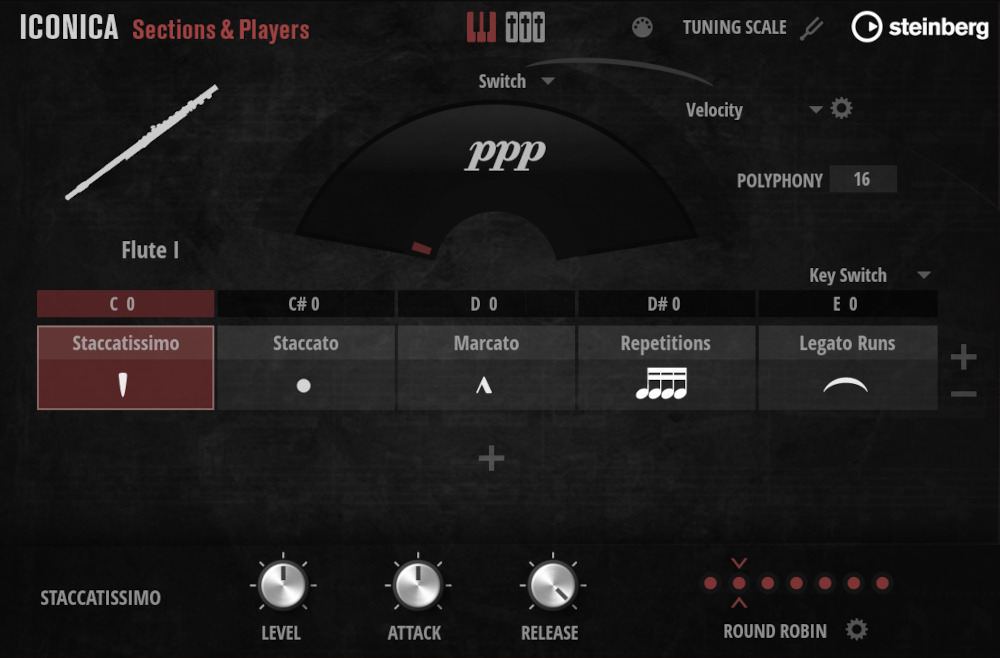 Iconica Opus - Sections & Players