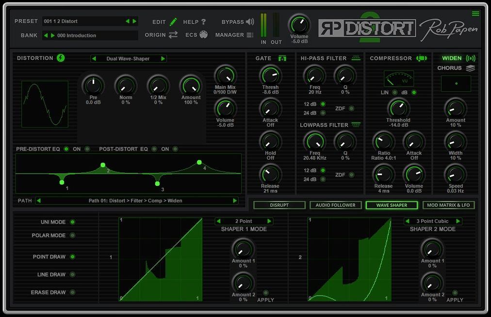 Rob Papen RP-Distort 2 - WaveShaper