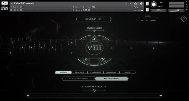 Cabal 8 Elements: Cinematic interface