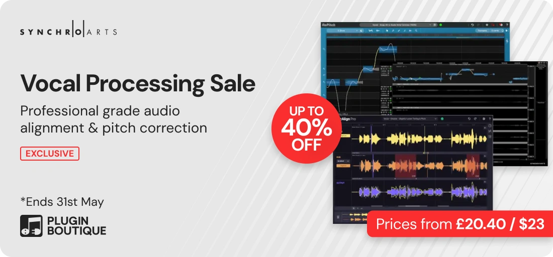 Synchro Arts VocAlign 6 Vocal Processing Sale (Exclusive)