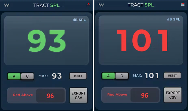 TRACT SPL Meter interface