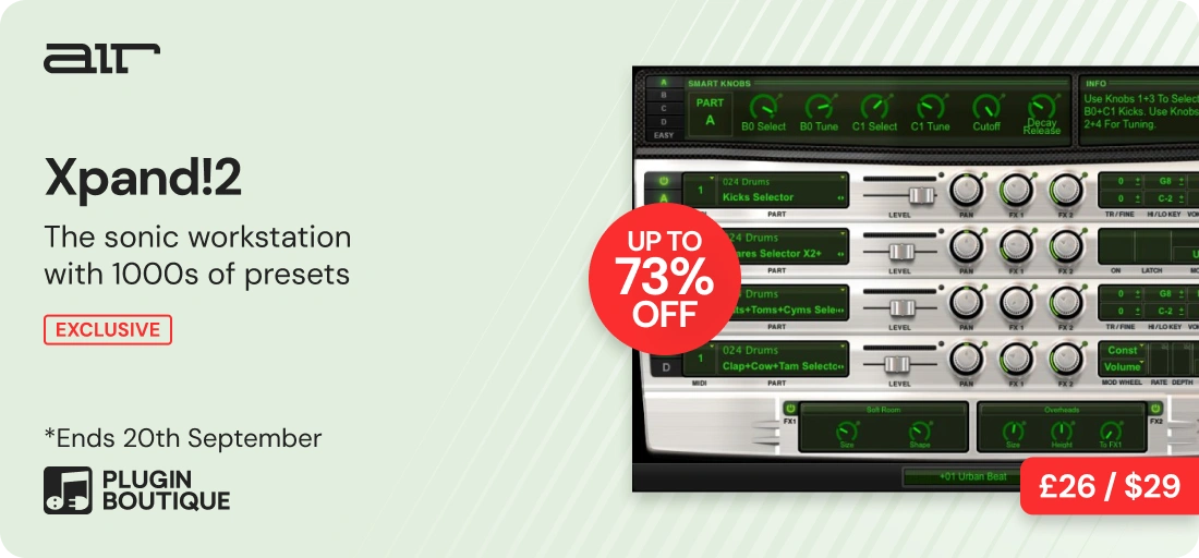 AIR Music Technology XPand!2 Plugin of the Week Sale (Exclusive)