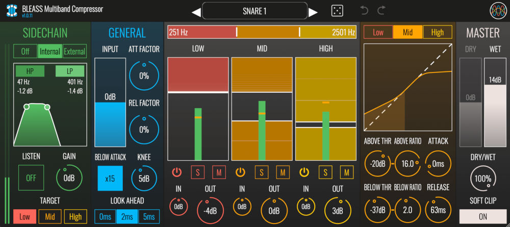 BLEASS Multiband Compressor - UI