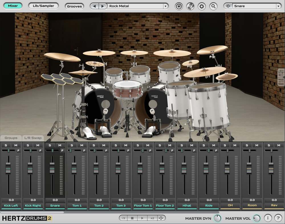 Hertz Drums White Pack - GUI 1