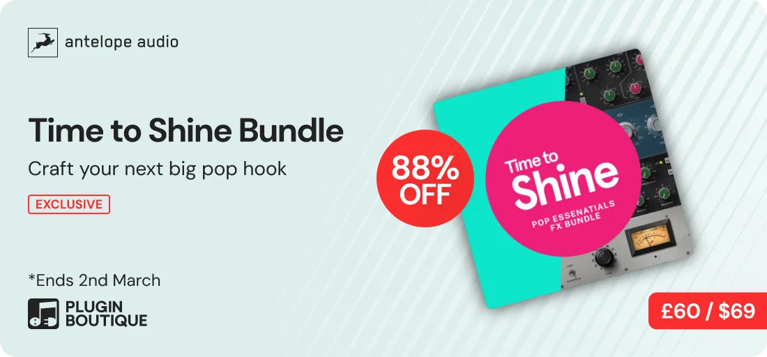 Antelope Audio Time to Shine - Pop Essentials Bundle Sale (Exclusive)