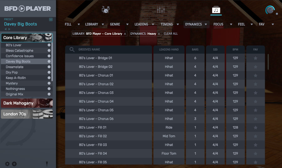 BFD Player - Grooves UI