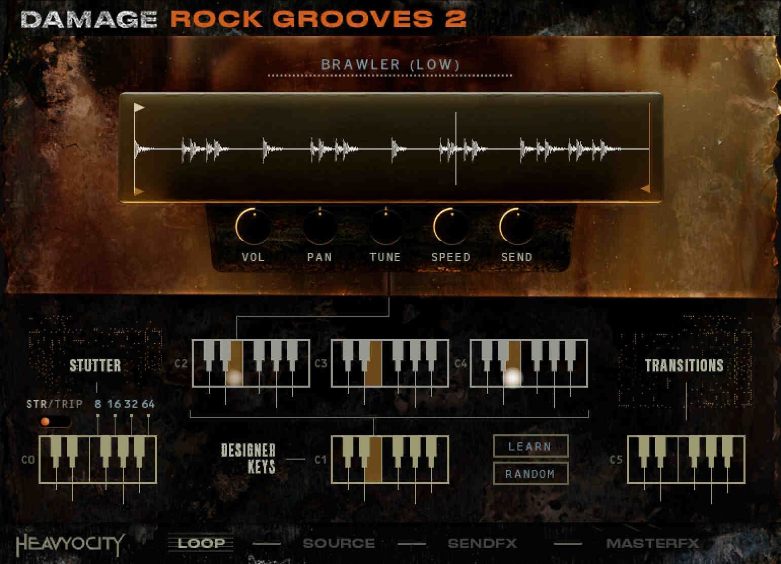 Heavyocity Damage Rock Grooves 2 - UI 1