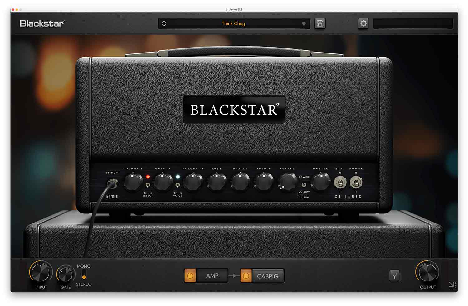 Blackstar St. James 6L6 Plugin - GUI