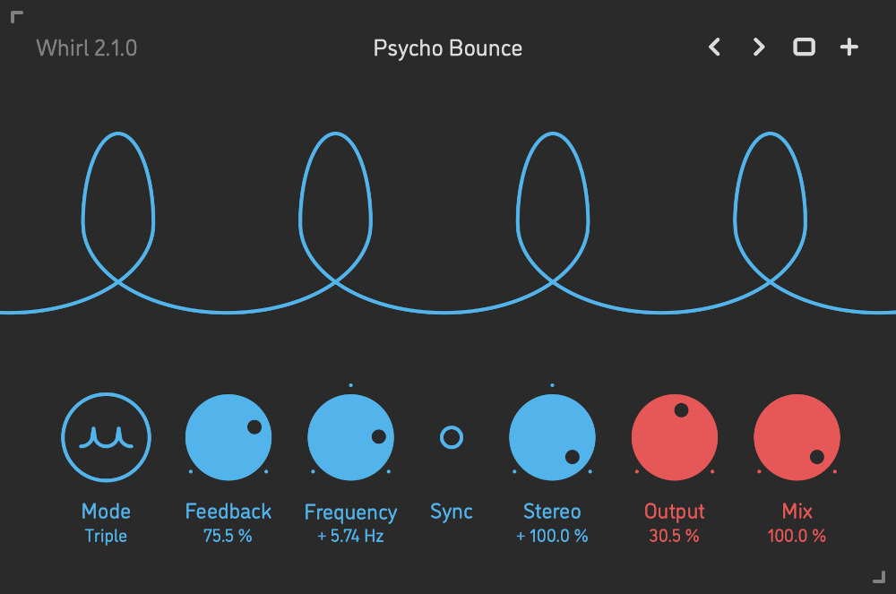 Sinevibes Whirl - GUI 1