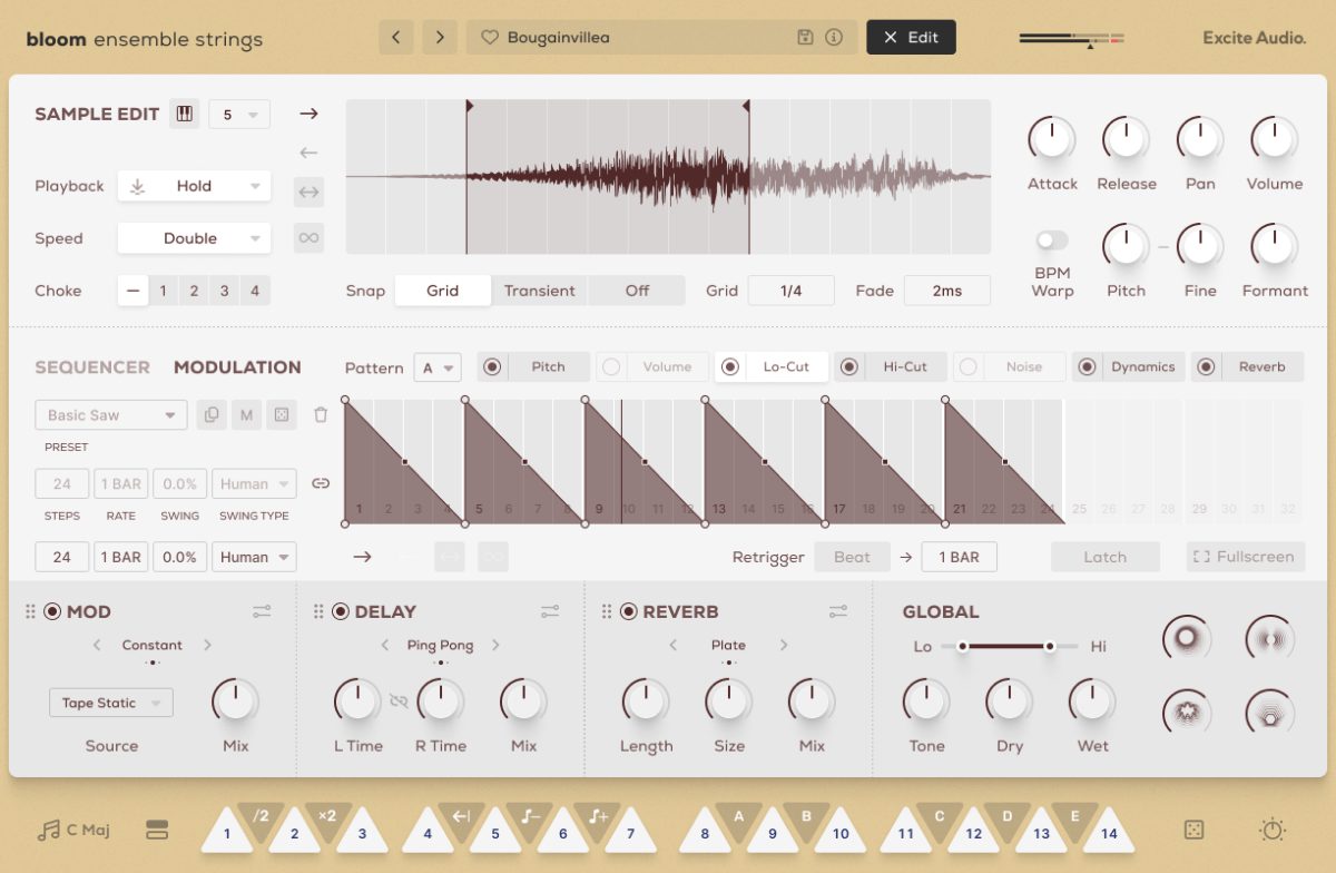 Bloom Ensemble Strings - Edit Page Modulation
