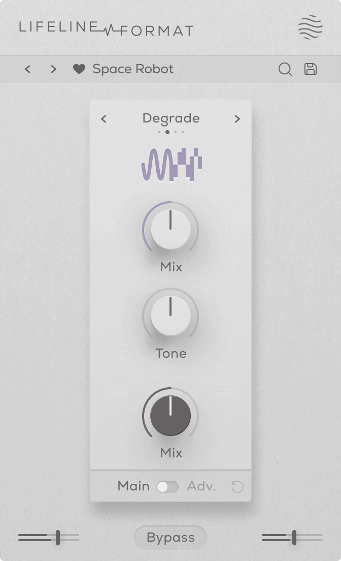 Lifeline Format - Main View