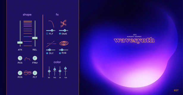 Karanyi Sounds Wavesynth Pitch Black - User Interface