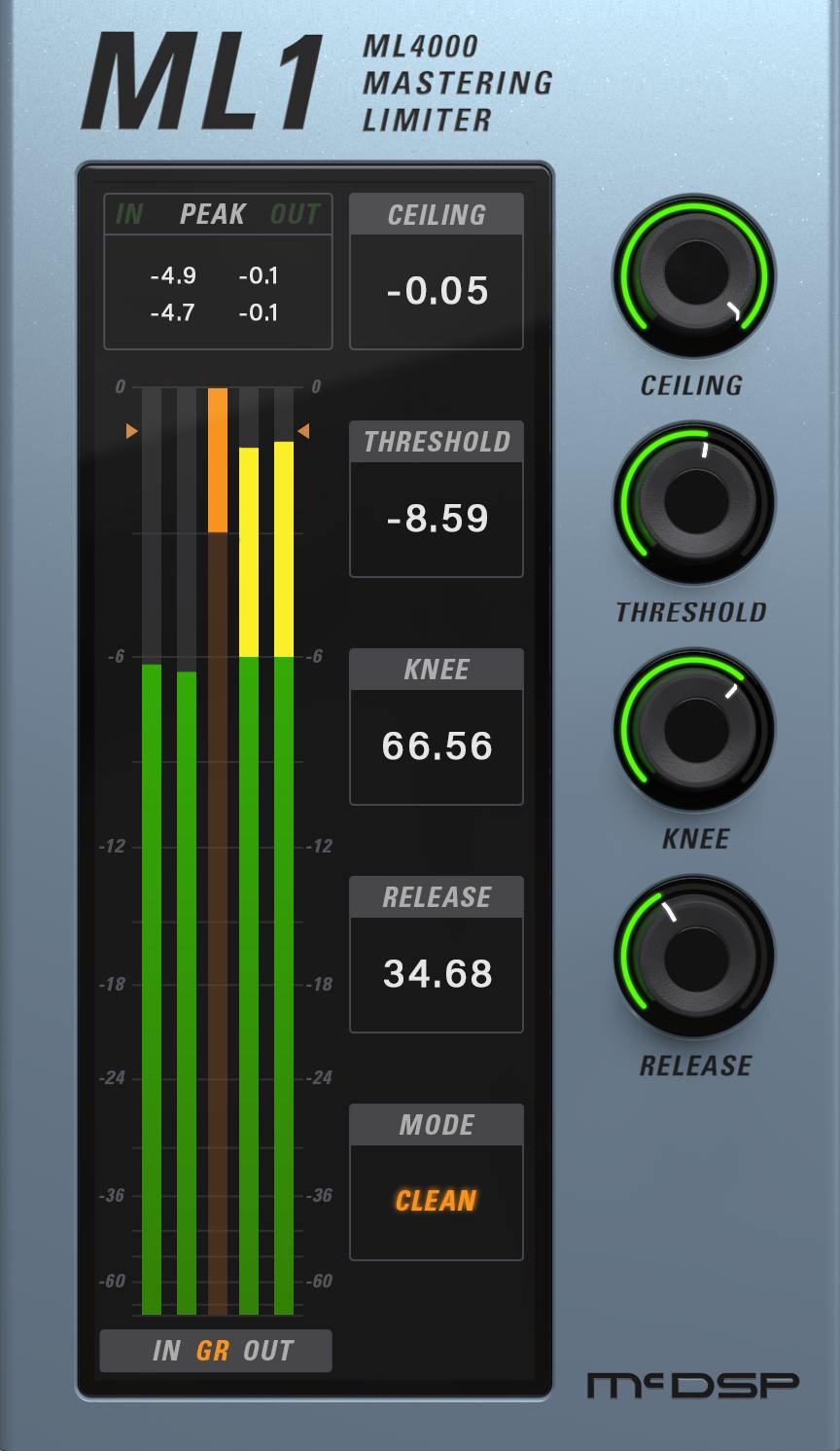 McDSP ML4000 HD v7 - ML1 - UI Image