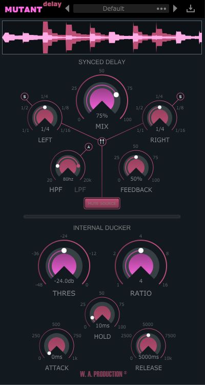 W.A Production Absolute Vocal Bundle - Mutant Delay UI