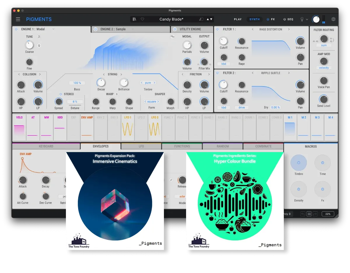 Arturia Pigments 7 + 2 x Expansion Packs