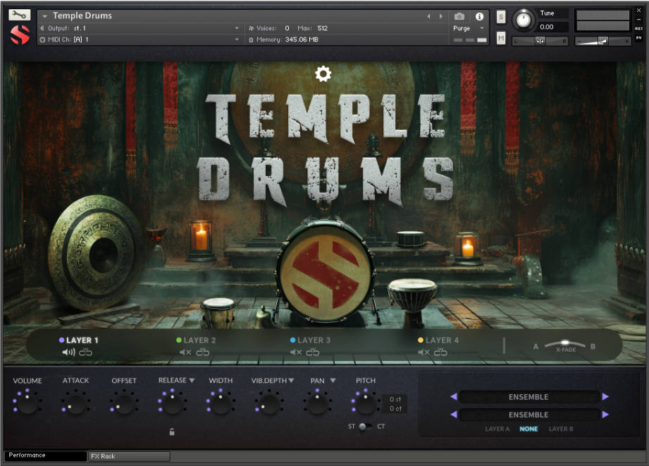 Temple Drums - UI Main