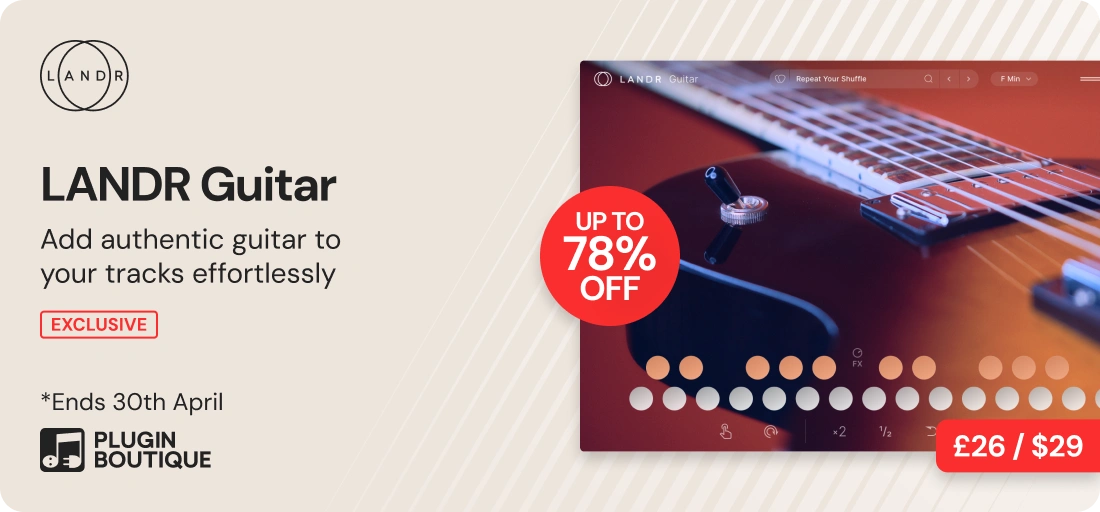 LANDR Guitar Band Month Sale (Exclusive)