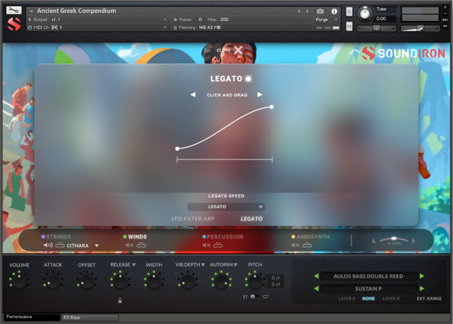 Soundiron Ancient Greek Compendium - Legato UI