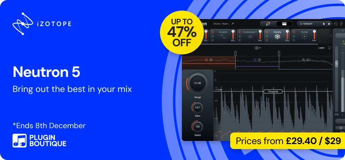 iZotope Neutron 5 Black Friday Sale