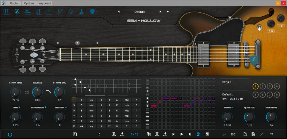 Ample Guitar Semi Hollow - UI 2