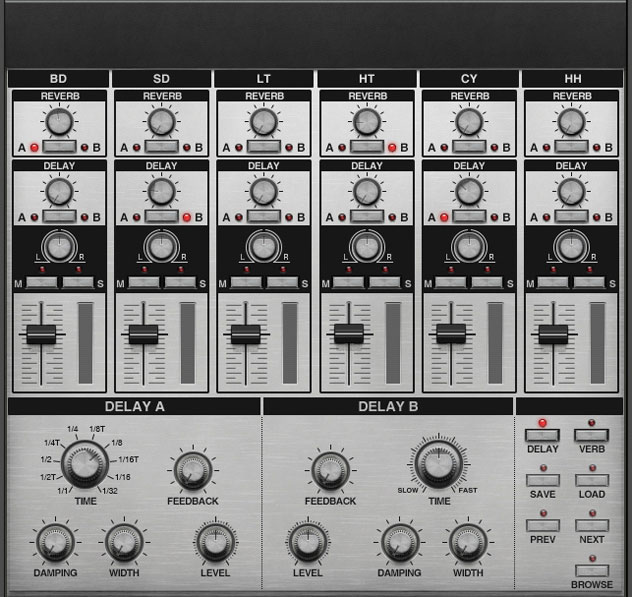 Revolution-606 Mixer Page