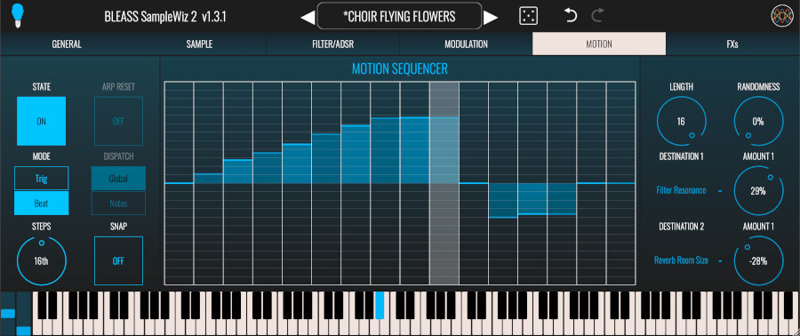 BLEASS SampleWiz 2 - Motion UI