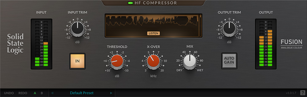 SSL Fusion HF Compressor - GUI