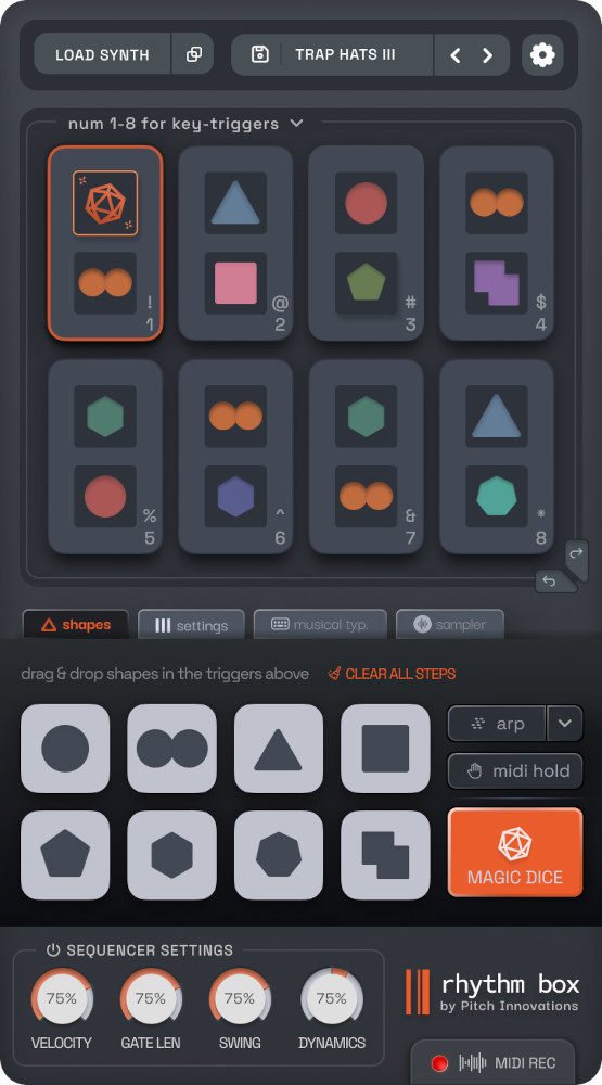 Rhythm Box - UI Dark