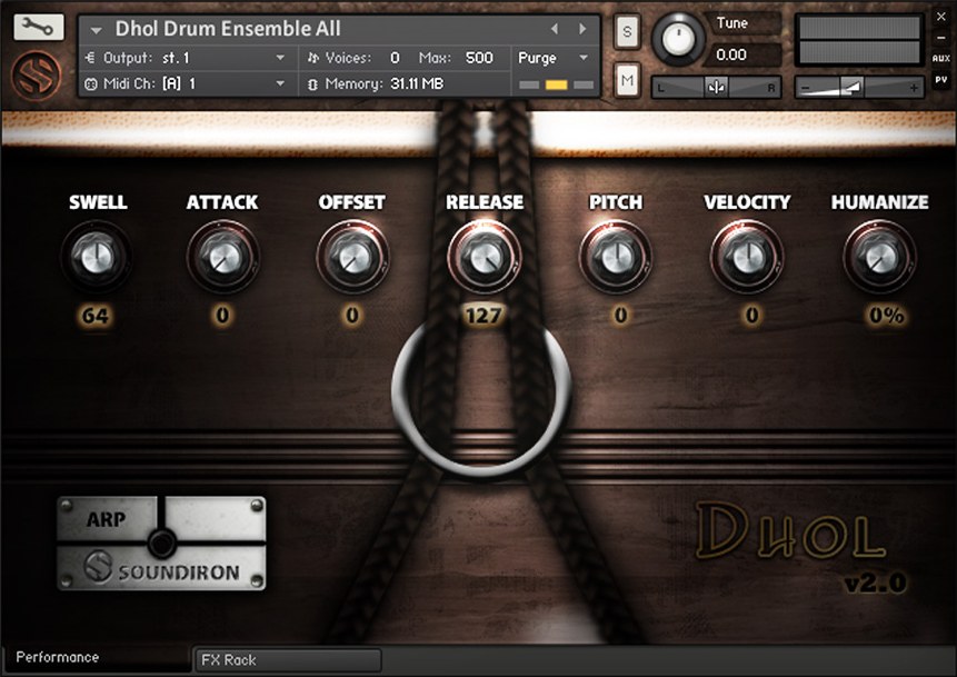 Soundiron Dhol Drum - UI Image 2