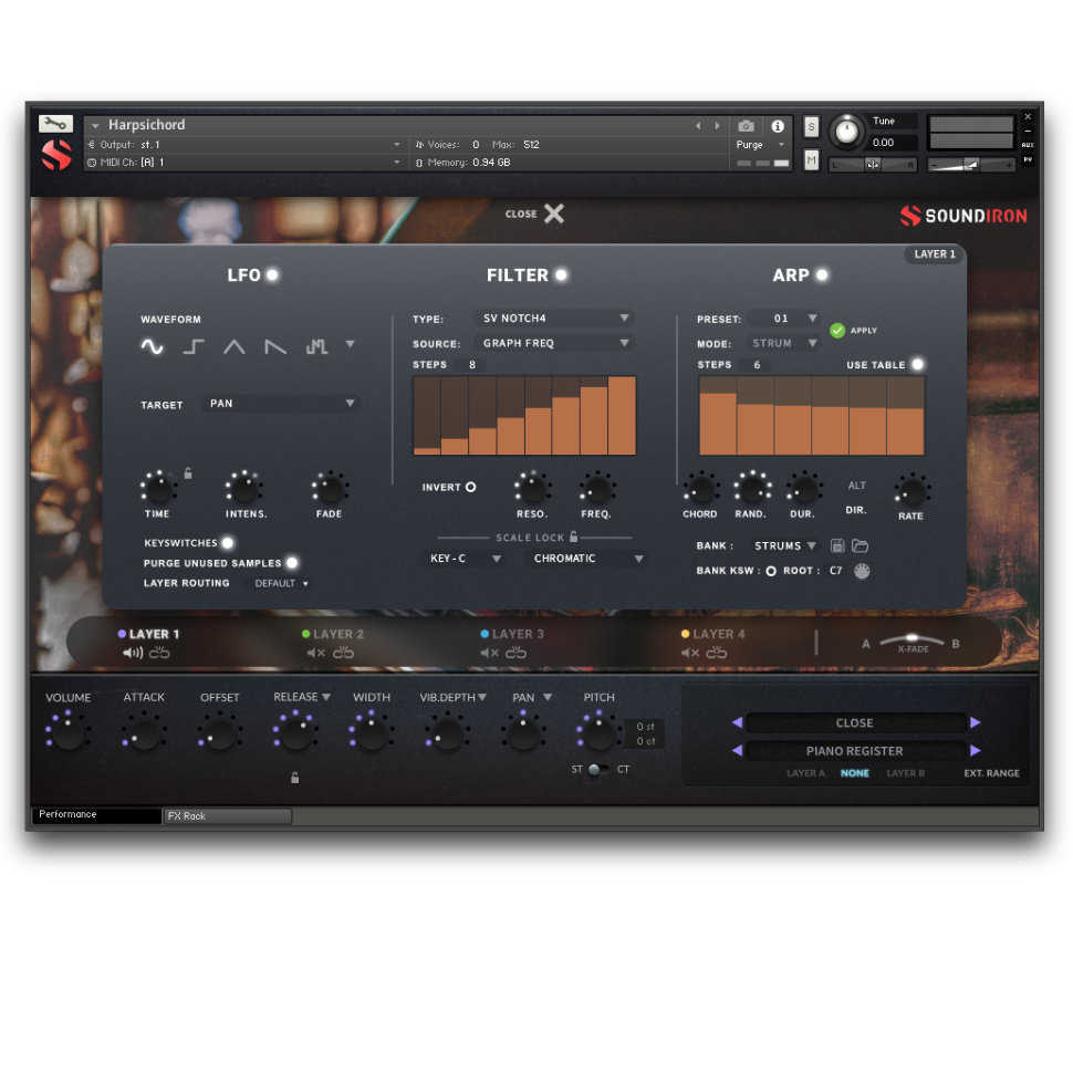 Soundiron Harpsichord - Strums Page