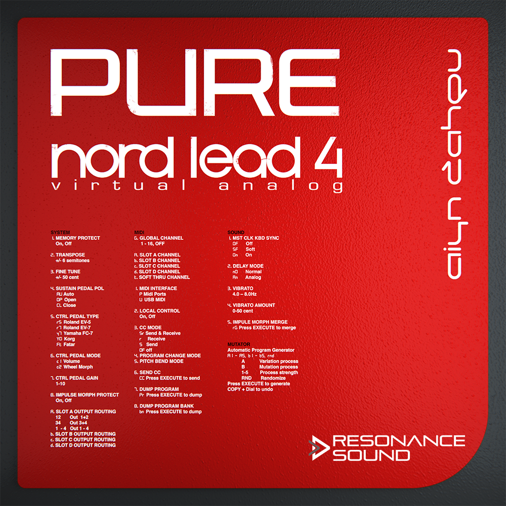 PURE Nord Lead 4 Patches - Square Image