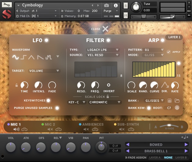 Soundiron Cymbology - Gliss View
