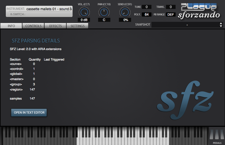 Cassette Mallets.01 for SFZ Main Image