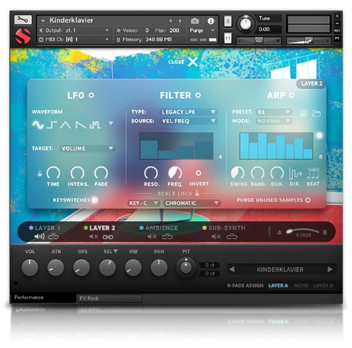 Soundiron Kinderklavier Toy Piano - LFO/Filter/ARP