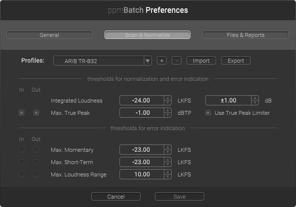 ppmBatch Scan Normalize