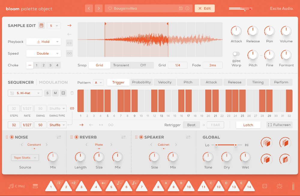 Bloom Palette Object - Edit Page Sequencer (Trigger Tab)